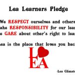 Lea Learners Pledge